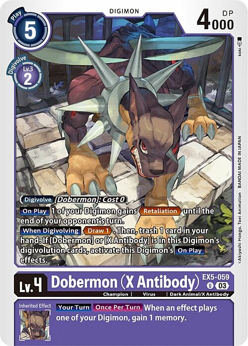 Dobermon (X Antibody) Card Front