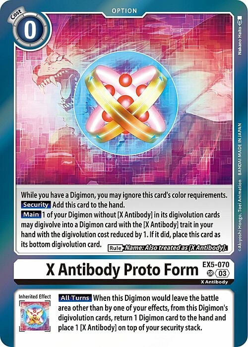 X Antibody Proto Form Card Front