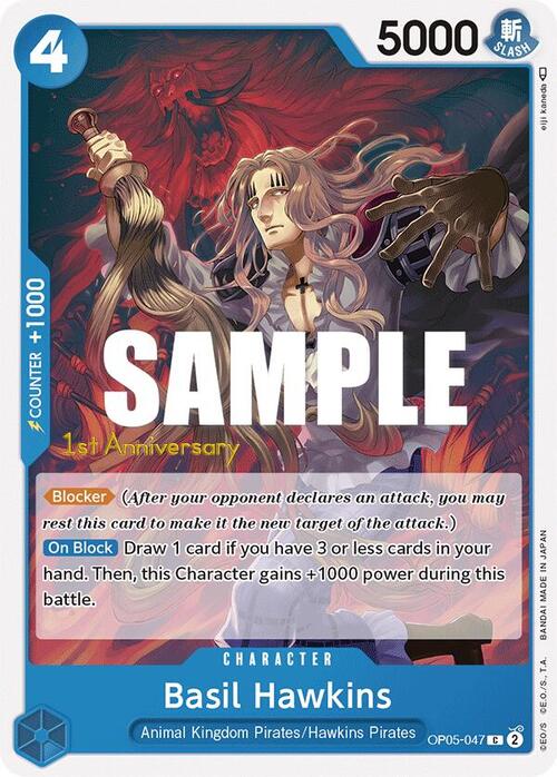 Basil Hawkins Card Front