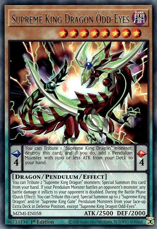 Re Supremo Drago Occhi Diversi Card Front