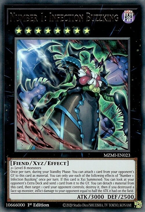 Number 1: Infection Buzzking Card Front