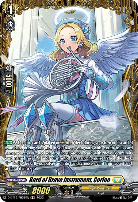 Bard of Brave Instrument, Corino Card Front