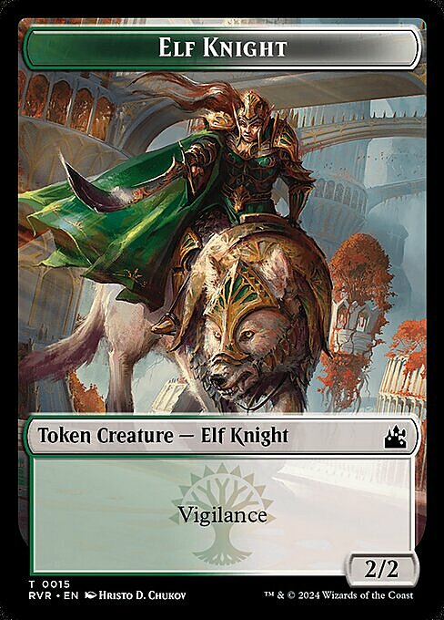 Dragon // Elf Knight Card Front