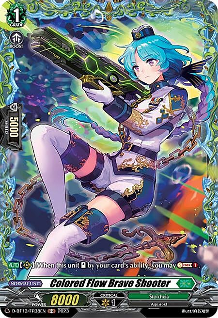 Colored Flow Brave Shooter Card Front