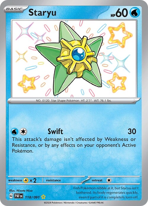 Staryu Card Front