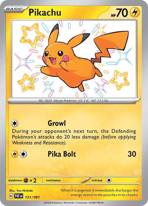 Pikachu Card Front