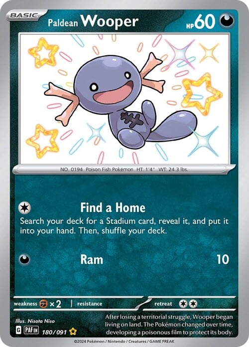 Paldean Wooper Card Front