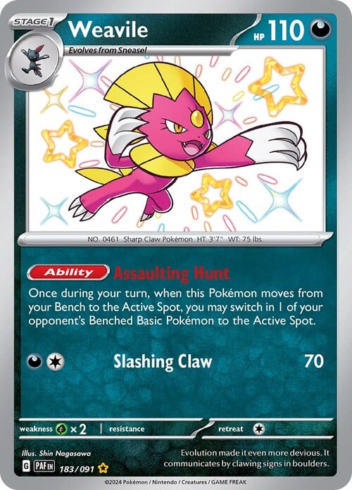 Weavile Card Front