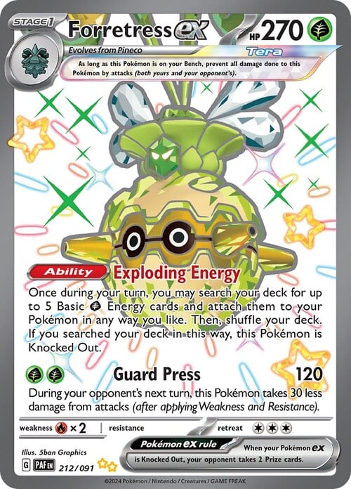 Forretress ex Card Front
