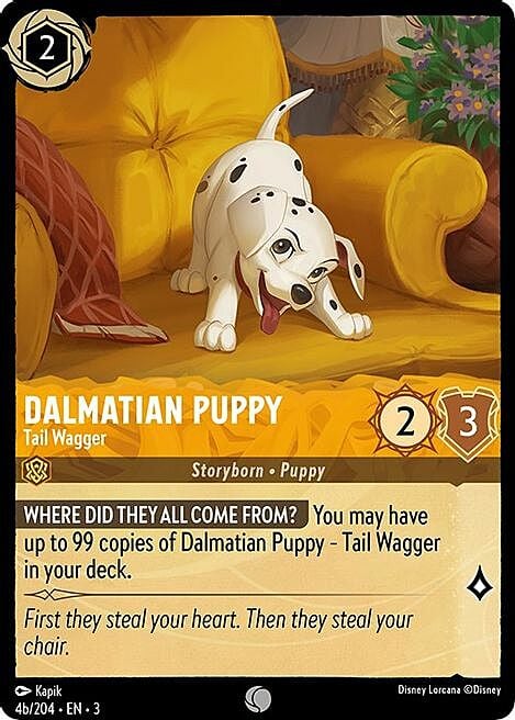 Dalmatian Puppy - Tail Wagger Card Front