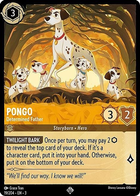 Pongo - Determined Father Card Front