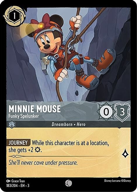 Minnie Mouse - Funky Spelunker Card Front