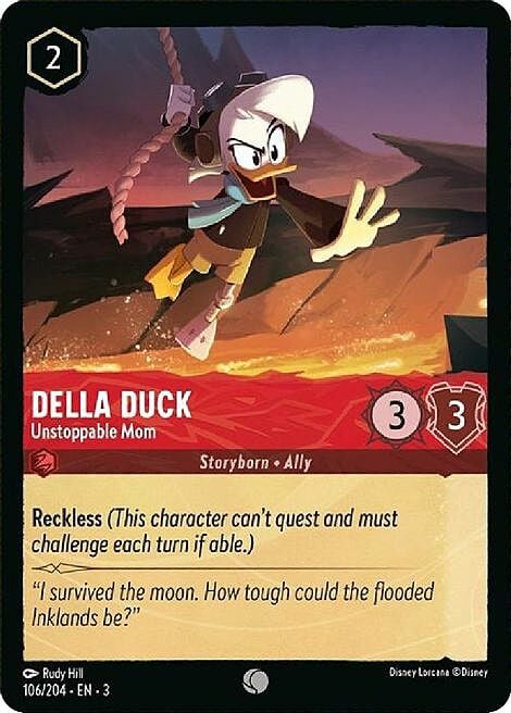 Della Duck - Mamma Inarrestabile Card Front