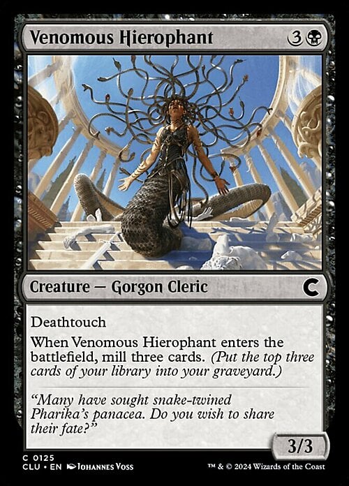 Venomous Hierophant Card Front