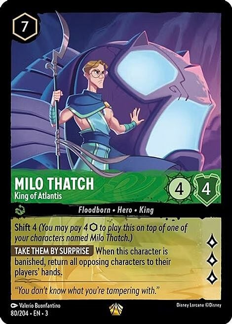 Milo Thatch - King of Atlantis Card Front