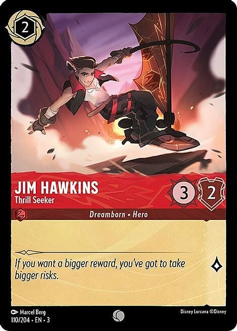 Jim Hawkins - Alla Ricerca del Brivido Card Front