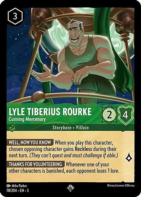 Lyle Tiberius Rourke - Astuto Mercenario Card Front