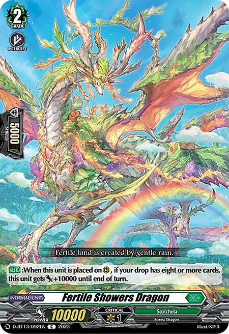 Fertile Showers Dragon Card Front