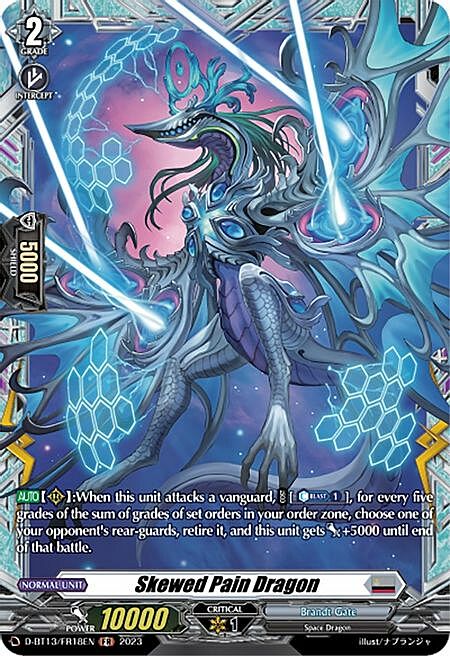 Skewed Pain Dragon Card Front