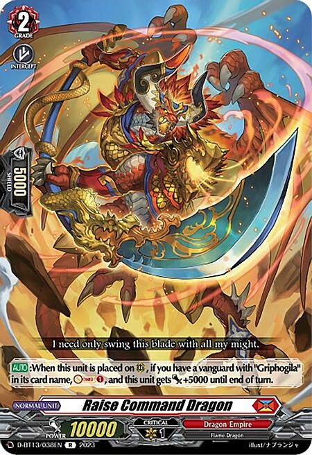 Raise Command Dragon Card Front