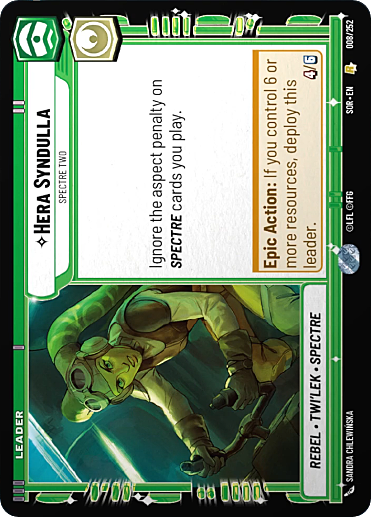 Hera Syndulla, Spectre Due Card Front