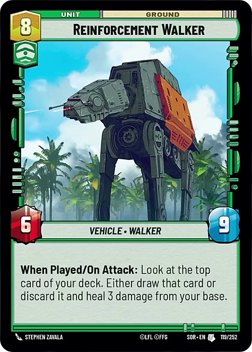 Reinforcement Walker Card Front