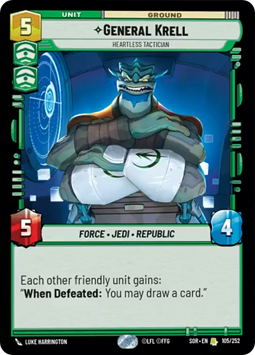 General Krell - Heartless Tactician Card Front