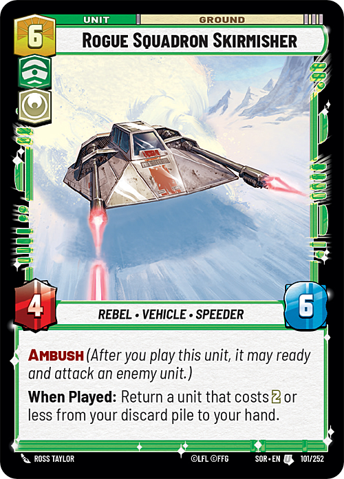 Rogue Squadron Skirmisher Card Front