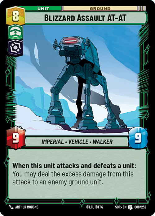Blizzard Assault AT-AT Card Front