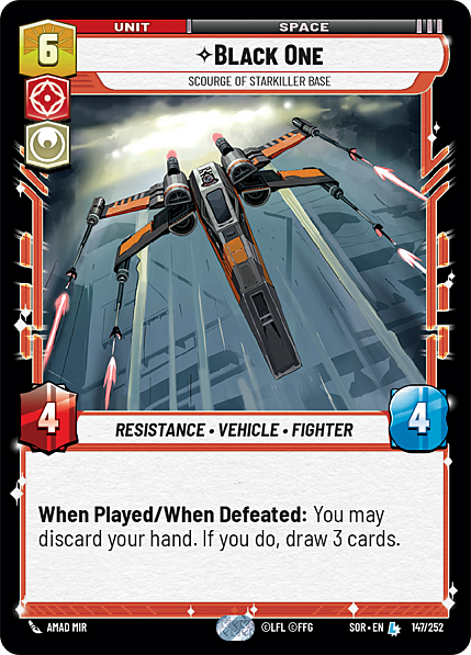 Nero Uno, Flagello Della Base Starkiller Card Front