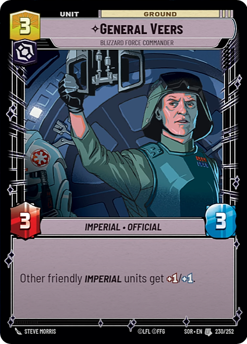 General Veers - Blizzard Force Commander Card Front