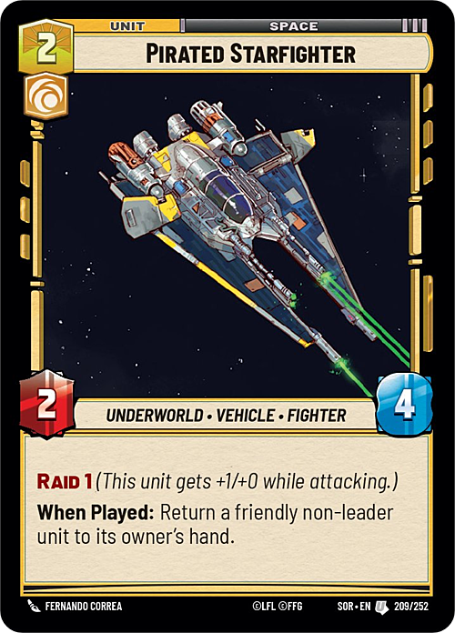 Pirated Starfighter Card Front