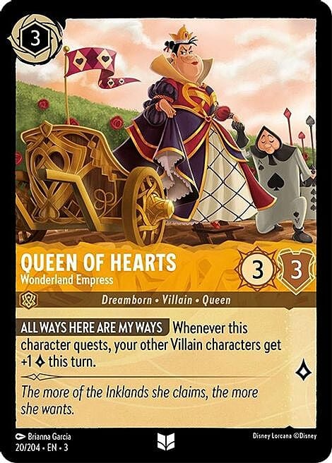 Queen of Hearts - Wonderland Empress Card Front