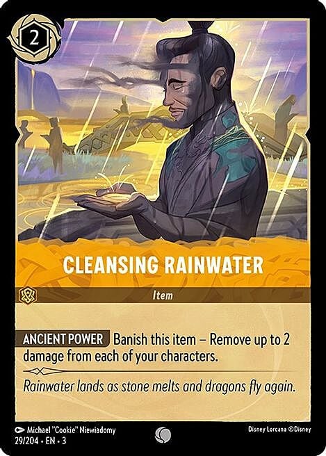 Cleansing Rainwater Card Front