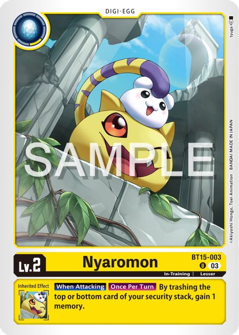 Nyaromon BT-15: Exceed Apocalypse | Digimon | CardTrader