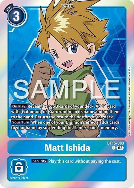 Matt Ishida Card Front