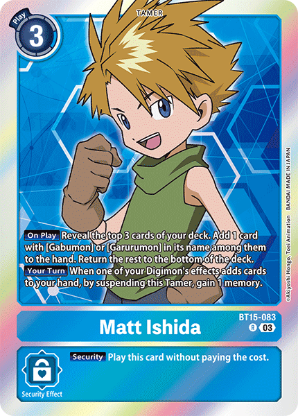 Matt Ishida Card Front