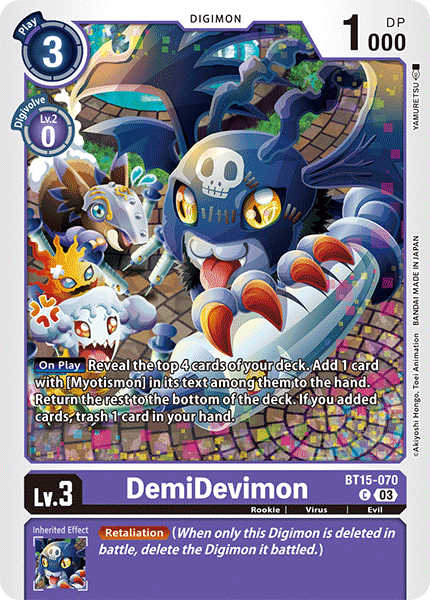 DemiDevimon Card Front
