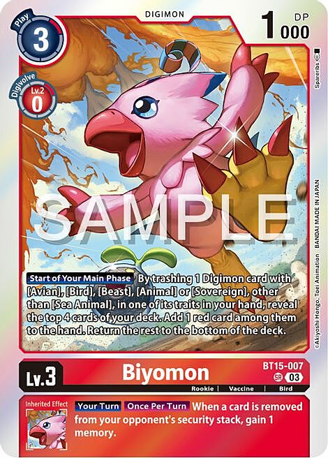 Biyomon Card Front