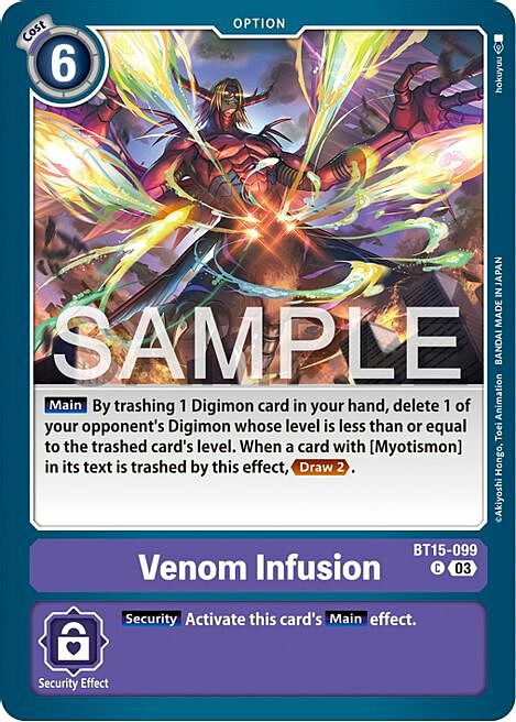 Venom Infusion Card Front