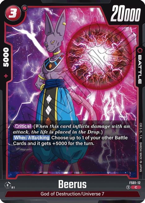 Beerus Fusion World Starter Deck: Son Goku | Dragon Ball Super | CardTrader