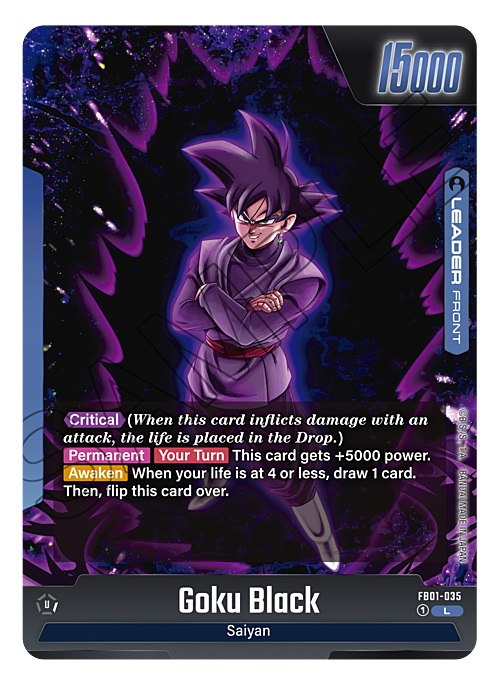 Goku Black Card Front