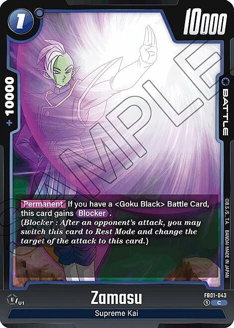 Zamasu Card Front