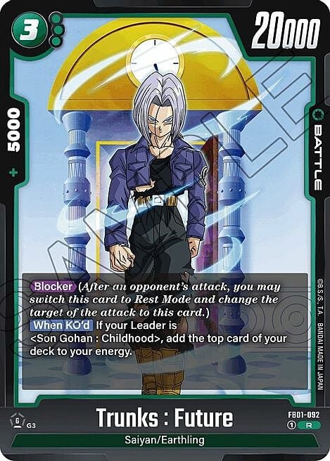 Trunks : Future Card Front