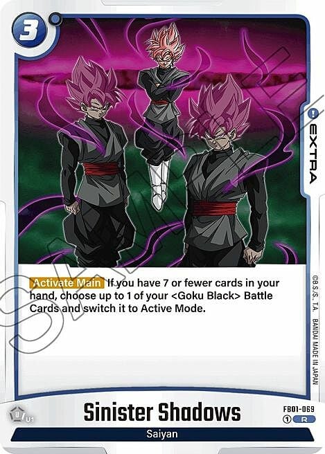 Sinister Shadows Card Front