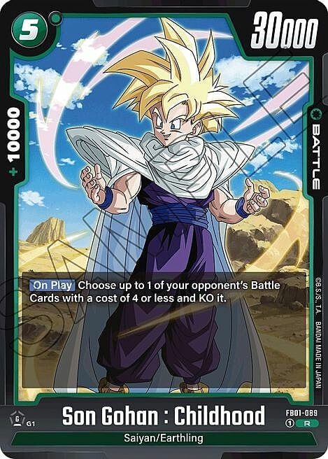 Son Gohan : Childhood Card Front