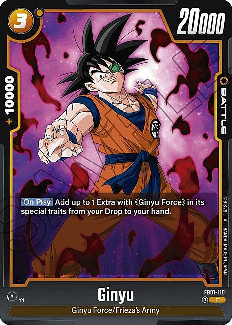 Ginyu Card Front