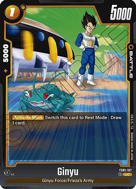 Ginyu Card Front