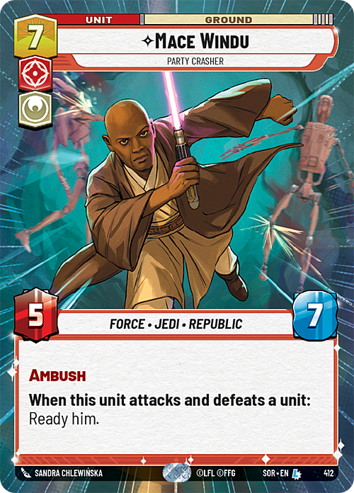 Mace Windu, Guastafeste Card Front