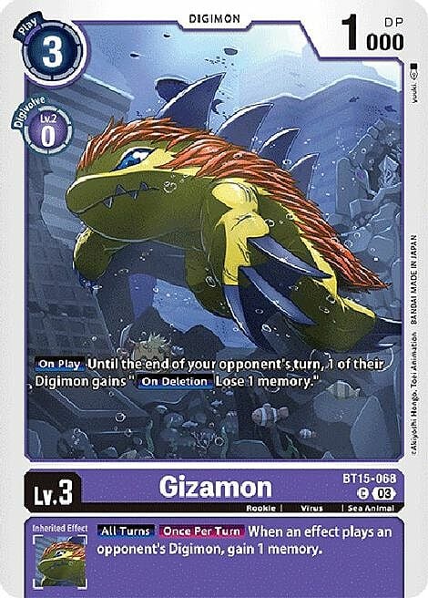 Gizamon Card Front